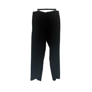 Slimsation by Multiples Black Ankle Pants Straight Split Hem Split Ankle 16